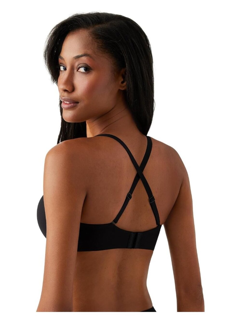 🆕 WACOAL Comfort First Underwire Strapless Bra 34DDD Black #854339 - Picture 4 of 10